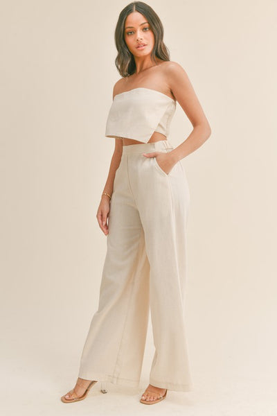Strapless Asymmetrical Set