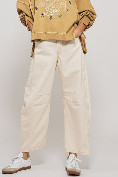 Faded Barrel Jeans