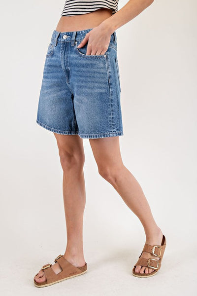 Relaxed Denim Shorts