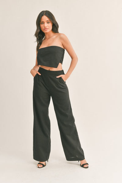 Strapless Asymmetrical Set