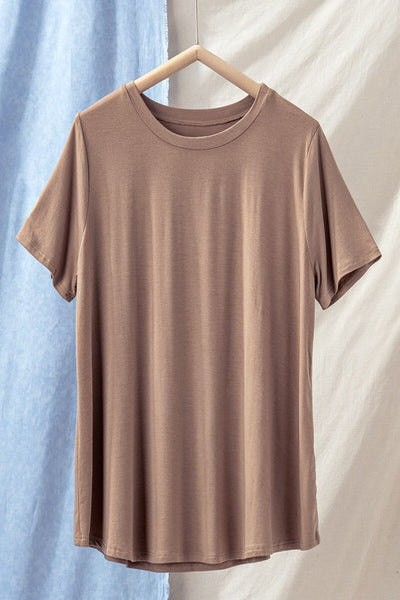 Bamboo Soft Casual Crew Neck Tees