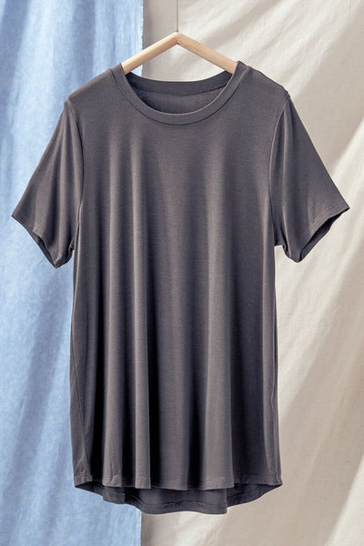 Bamboo Soft Casual Crew Neck Tees