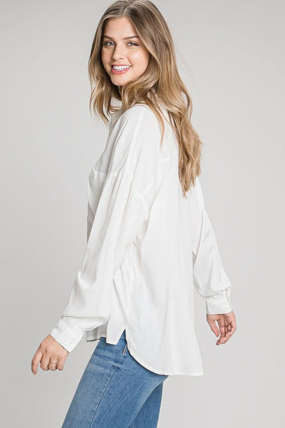 Boyfriend Satin Shirt