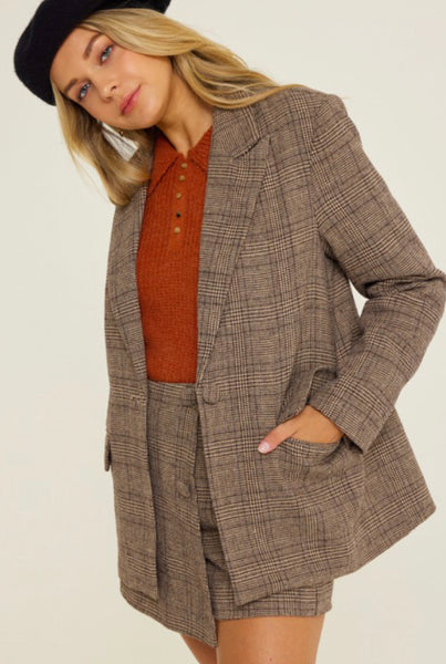 Plaid Blazer