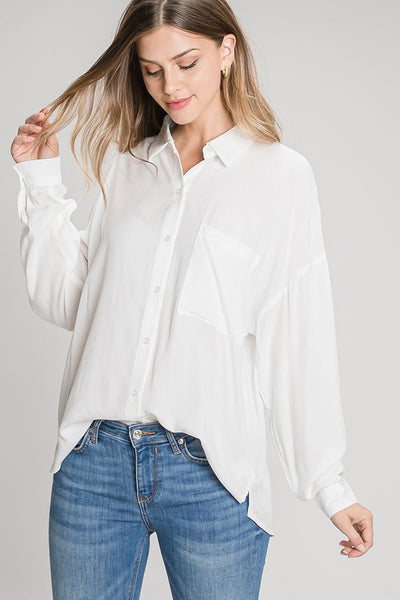 Boyfriend Satin Shirt