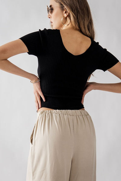Bella Basic Short Sleeve Bodysuit Top