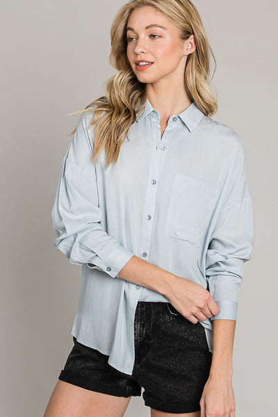 Boyfriend Satin Shirt