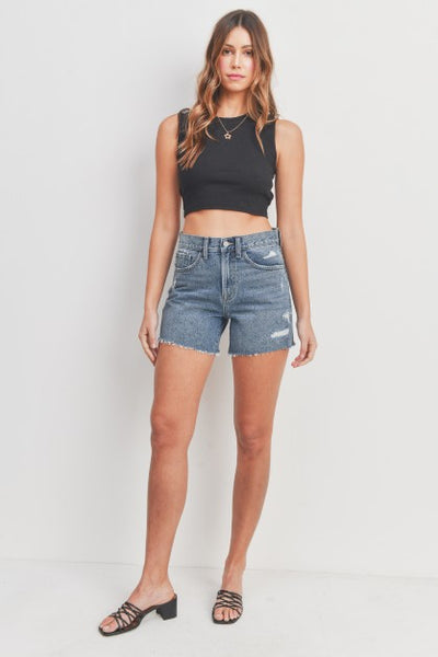 Simple Distressed Shorts