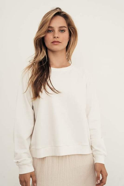 Soft Washed Raglan Recycled Cotton Sweatshirt